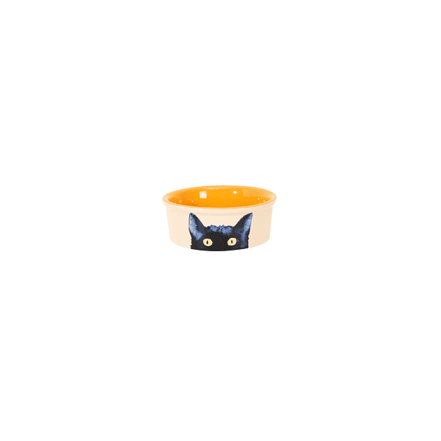 Bowl Black Cat AMARILLO 10 x 10 x 4 cm HANDCRAFTED (180ml) 1