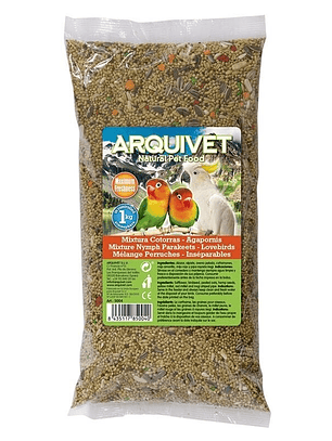 Mixtura cotorras y agapornis 1KG - ARQUIVET