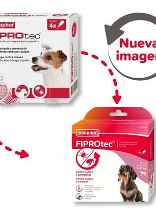 Beaphar Fiprotec Pipetas Spot-On para Perros de 2-10 Kg (67mg)