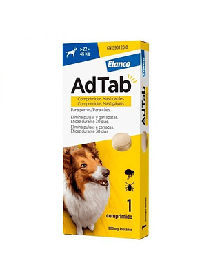 AdTab Comprimido Masticable Antiparasitario 22-45 kg