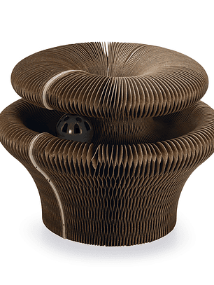 Beeztees rascador de cartón para gato marron siep