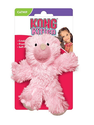 KONG Oso Rosa de Peluche para gatitos