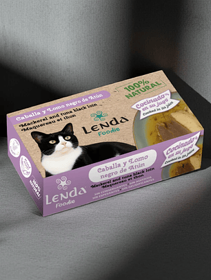 Lenda Foodie Cat Caballa y Lomo negro de Atún