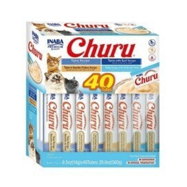 Churu Ciao Pack 40 Tubos de Atún & Marisco para Gatos 1