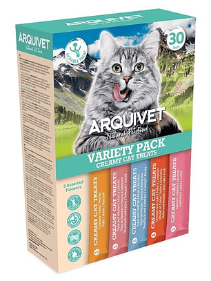 Pack Creamy Cat Treats Snacks cremosos para gatos 30 unidades