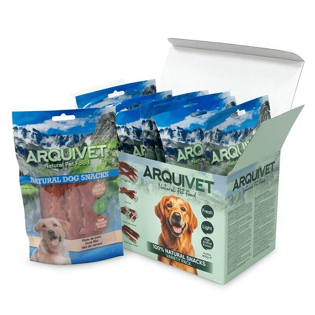 Pack Snacks naturales para perros - 8 bolsas variadas de 100g 4