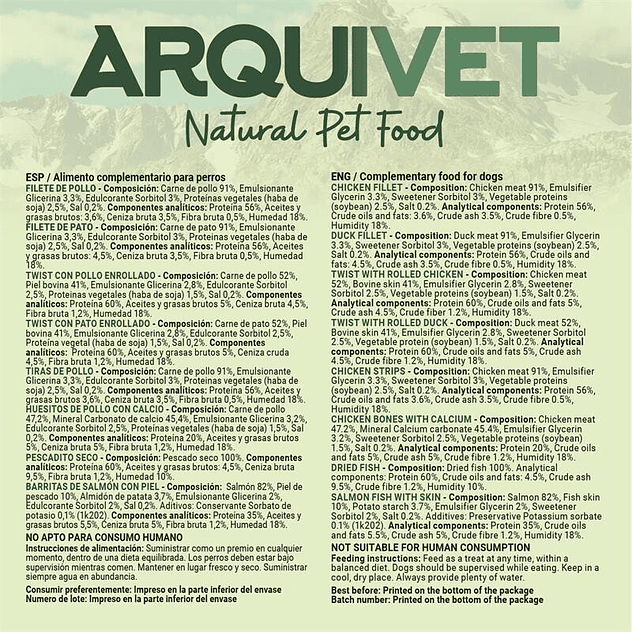 Pack Snacks naturales para perros - 8 bolsas variadas de 100g 5