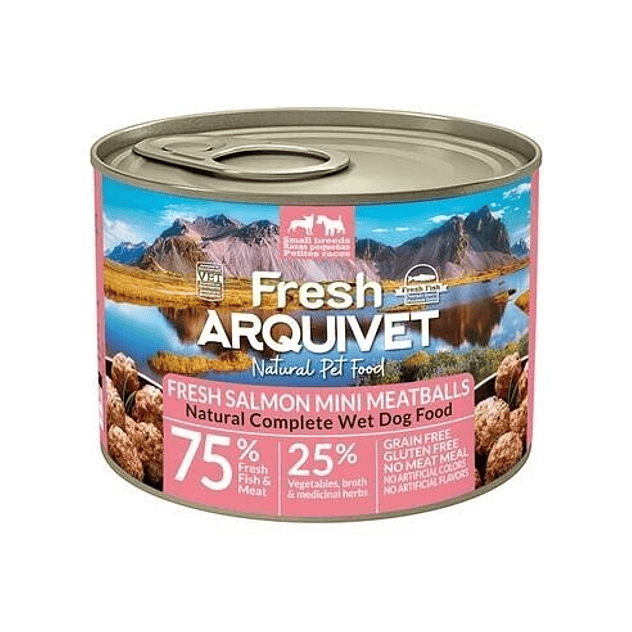 Fresh Mini Albóndigas con salmón, zanahoria y guisantes 200gr 1