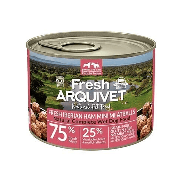 Fresh Mini Albóndigas con jamón ibérico, boniato y brócoli 200gr 1