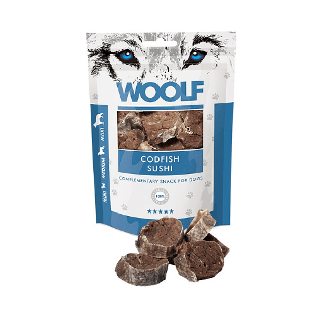 Snack Woolf Sushi de Bacalao 100gr 1