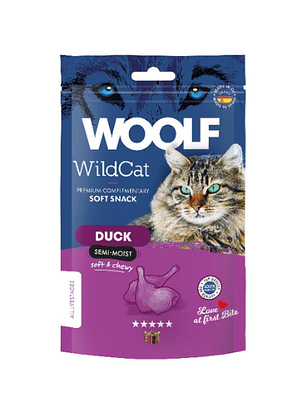 WildCat Snack Semihúmedo de Pato para Gatos 50gr