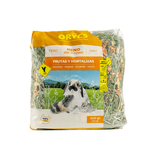 MiniOrycs. Heno Frutas Y Hortalizas. Conejos y roedores 1
