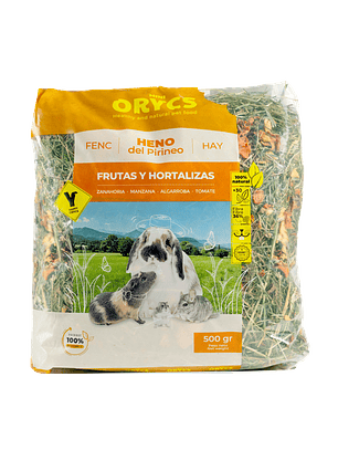 MiniOrycs. Heno Frutas Y Hortalizas. Conejos y roedores