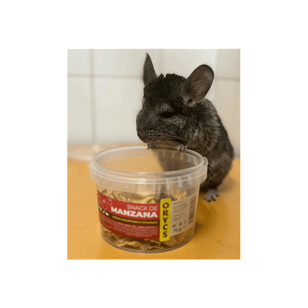 MiniOrycs Snacks Manzana 75gr para Conejos y roedores 3