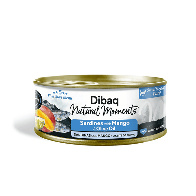 Dibaq Natural Moments Gato Esterilizado Sardinas con Mango 70 Gr 1