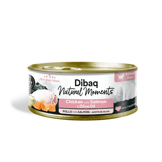 Dibaq Natural Moments Kitten Pollo con Salmón 70 Gr 1
