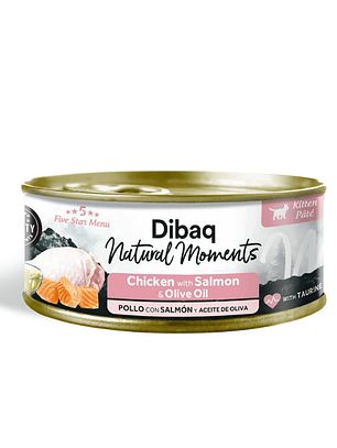 Dibaq Natural Moments Kitten Pollo con Salmón 70 Gr