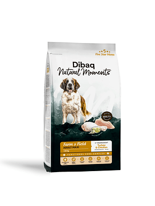 Dibaq Natural Moments 5 Star Pavo y Pollo Adulto razas grandes 12Kg