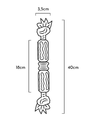 Juguete para perros Retorn Rub Flosser with Rope