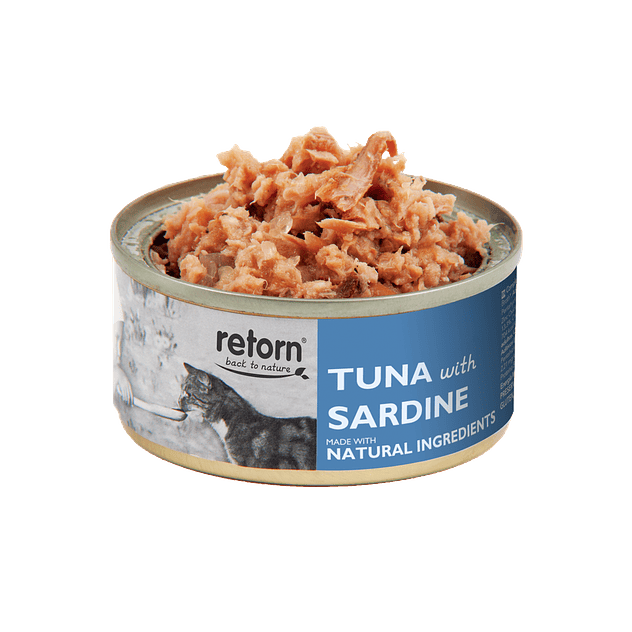 Retorn Latas Gato de Atún con Sardinas 80 g 2