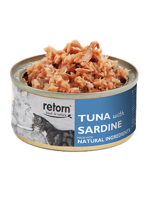 Retorn Latas Gato de Atún con Sardinas 80 g