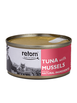 Retorn Latas Gato de Atún con Mejillones 80 g