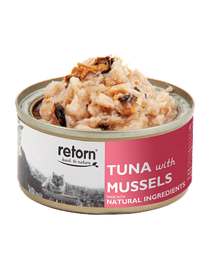 Retorn Latas Gato de Atún con Mejillones 80 g
