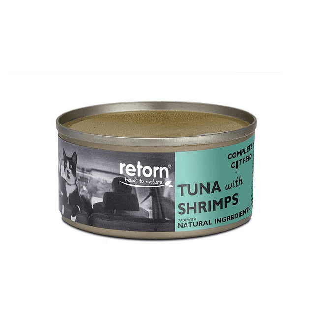 Retorn Latas Gato de Atún con Gambas 80g 2