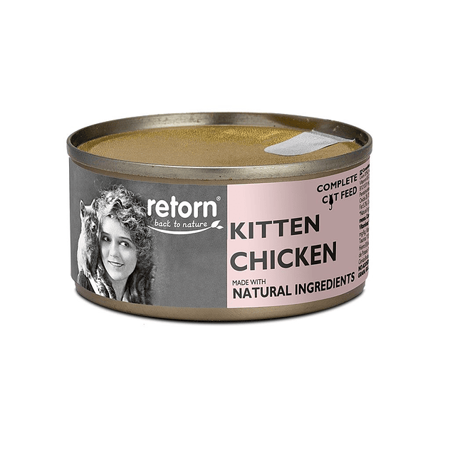 Retorn Latas Gato de Pollo Kitten para gatitos 80 g 1
