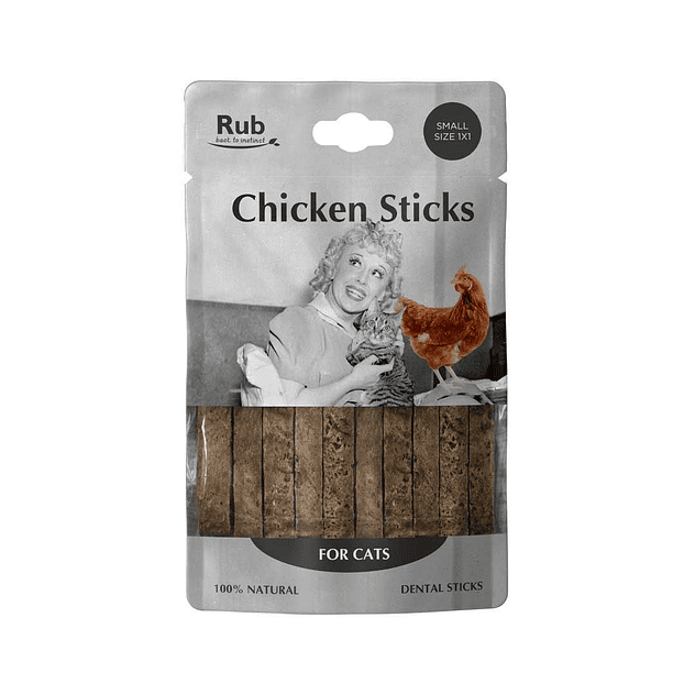 Retorn Rub Pollo Dental Stick para Gatos SMALL 1x1 1