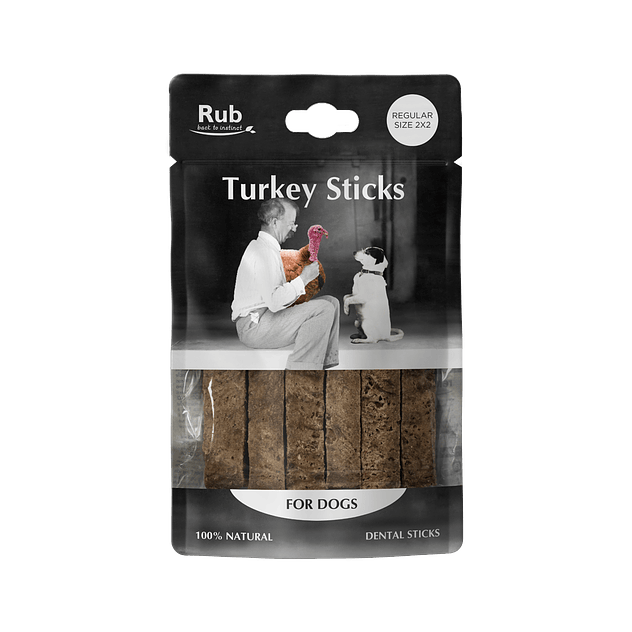 Retorn Rub Pavo Dental Stick para Perro REGULAR 2x2 1