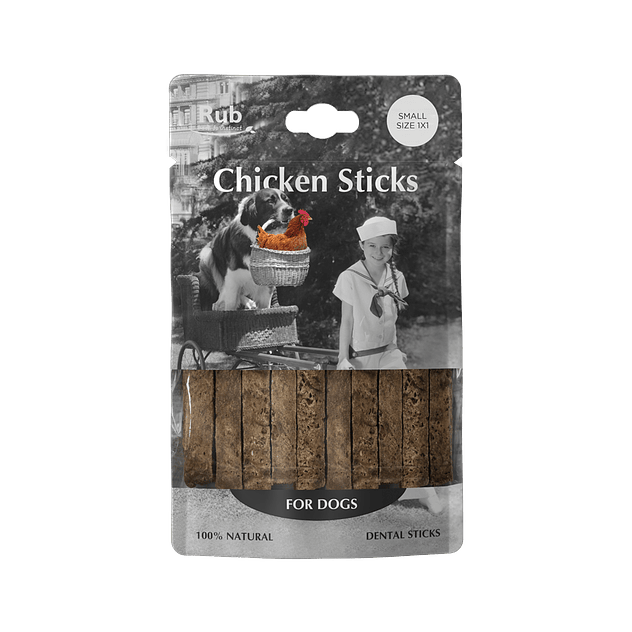 Retorn Rub Pollo Dental Stick para Perros SMALL 1x1 1