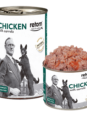 Retorn Latas Perro de Pollo con Zanahorias