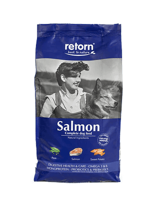 Pienso Natural para Perros de Salmón