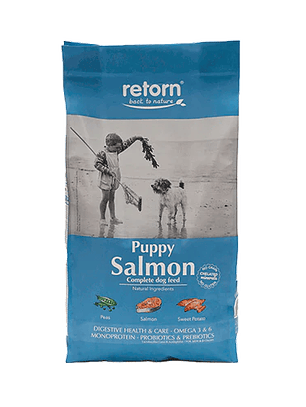 Pienso Natural para Cachorros de Salmón