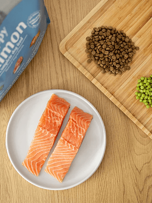 Pienso Natural para Cachorros de Salmón