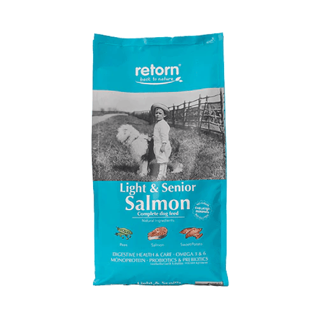Pienso Natural de Salmón para Perros Light & Senior 1
