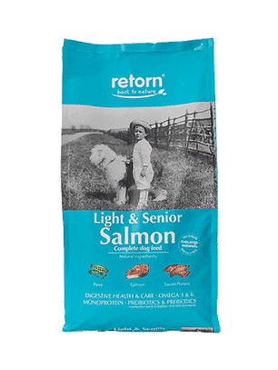 Pienso Natural de Salmón para Perros Light & Senior