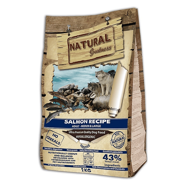 Natural Greatness Receta Salmón Sensitive 2 Kg 1
