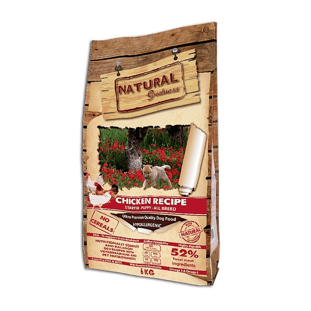 Natural Greatness Puppy-Starter Pollo 6 Kg 1