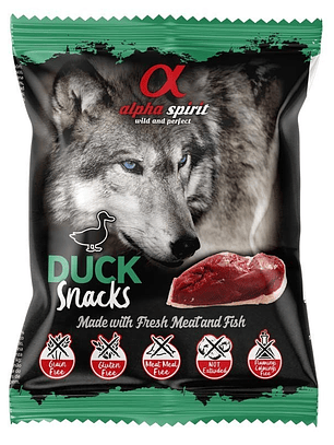 Alpha Spirit Snack de Pato Perro 50 Gr Bolsa