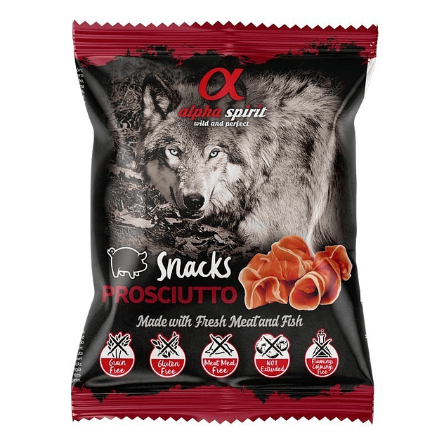 Alpha Spirit Snack de Jamón Perro 50 Gr Bolsa 1