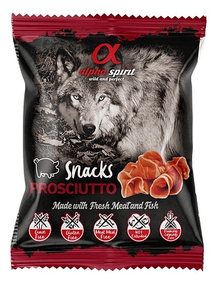Alpha Spirit Snack de Jamón Perro 50 Gr Bolsa