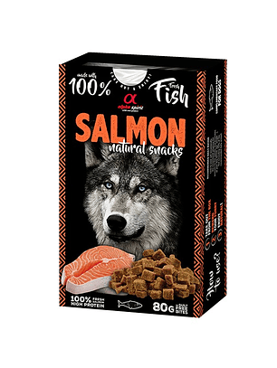 Alpha Spirit Natural Snack Perro Salmon 80 Gr