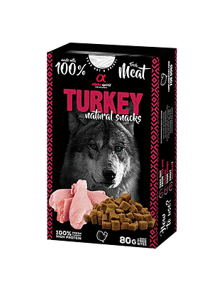 Alpha Spirit Natural Snack Perro Pavo 80 Gr
