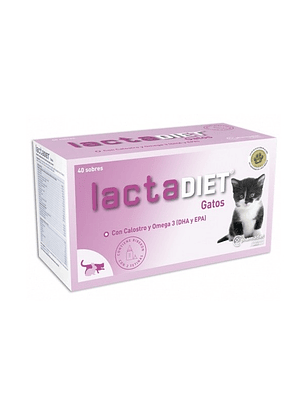 Lactadiet Gatos Leche Maternizada con Calostro 40 Sobres