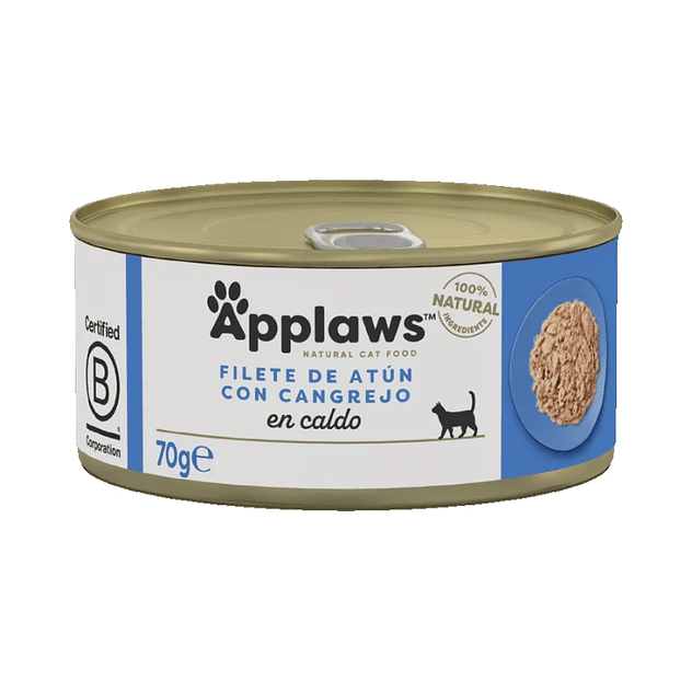 Applaws Lata Atun y Cangrejo para Gatos 70 Gr 1