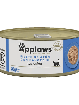 Applaws Lata Atun y Cangrejo para Gatos 70 Gr