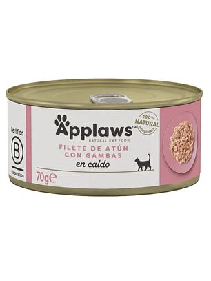 Applaws Lata Atún y Gambas para Gatos 70 Gr