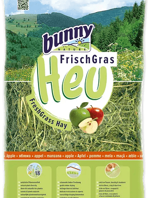 Bunny Heno Fresco con Manzana para Roedores